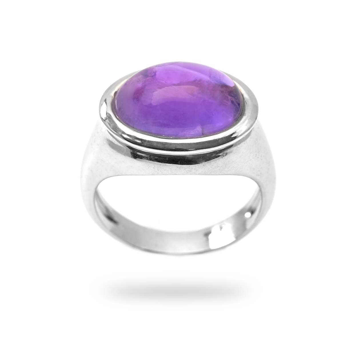 Silver ring amethyste Sidarta